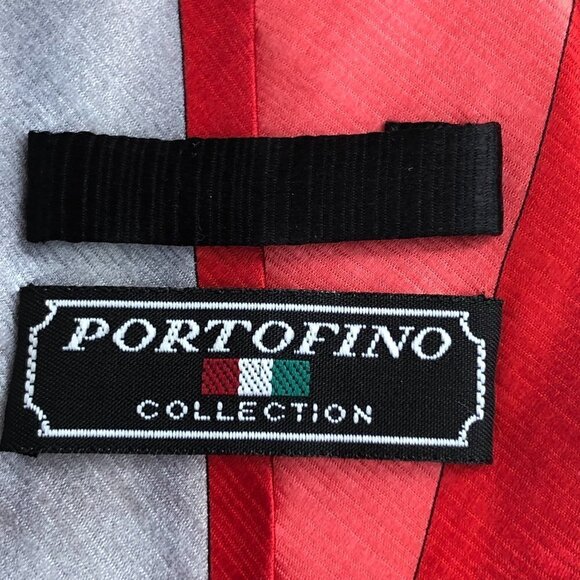 Vtg Portofino Collection Handmade Silk Necktie - Paisley & Swirls - Picture 2 of 8